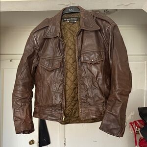 Harley-Davidson Brown Leather Bomber Jacket